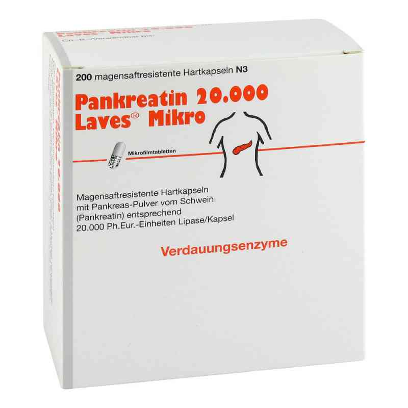 Pankreatin 20000 Laves Mikro magensaftresistent Kapseln 200 stk