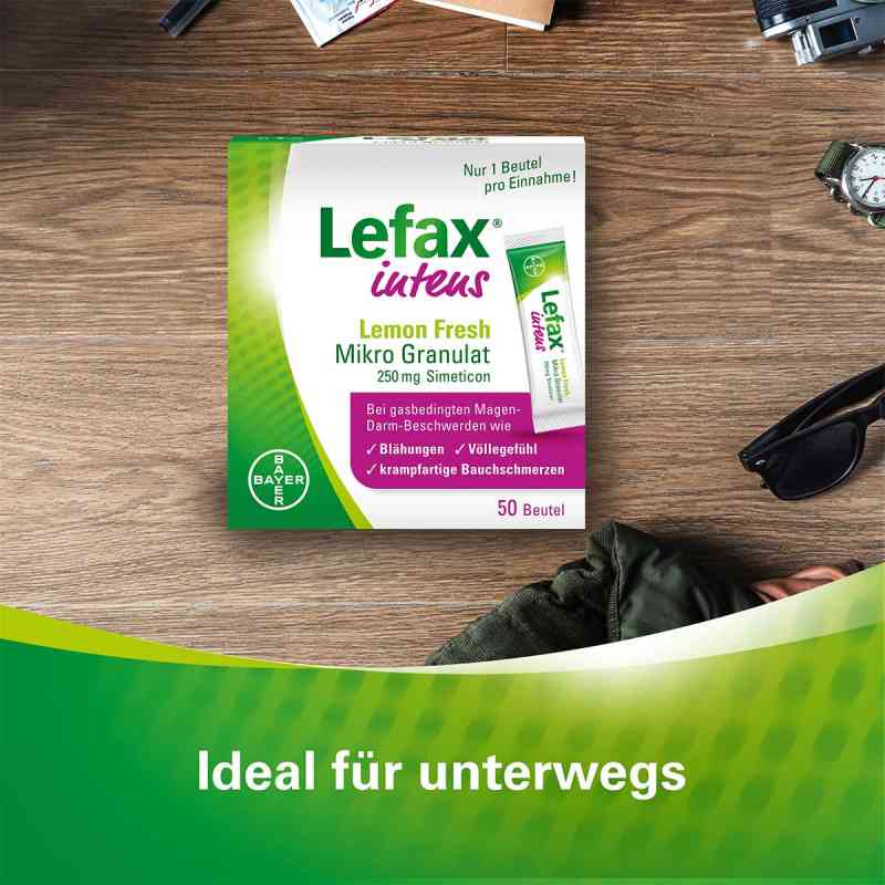 Lefax intens Lemon Fresh 250 mg Granulat 50 stk