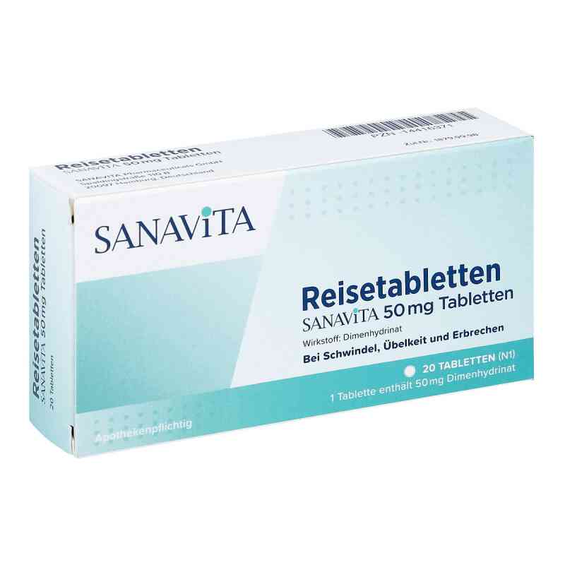 Reisetabletten Sanavita 50 mg Tabletten 20 stk