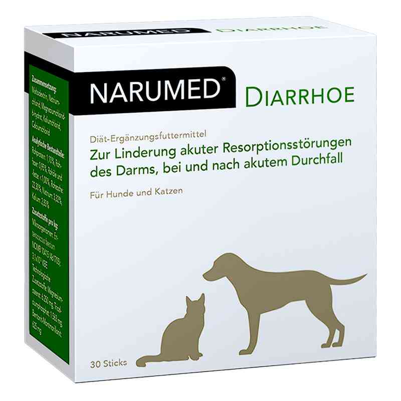 Narumed Diarrhoe Pulversticks für Hunde /Katzen 30X1.6 g