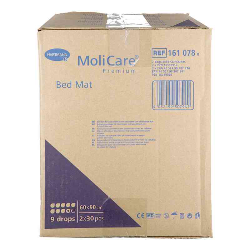 Molicare Premium Bed Mat 9 Tropfen 60x90 cm 2X30 stk