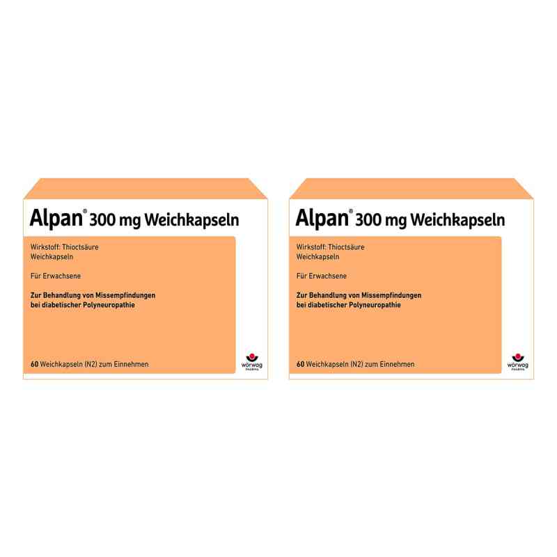 Alpan 300 Mg Weichkapseln 2 x60 stk von Wörwag Pharma GmbH & Co. KG PZN 08102696