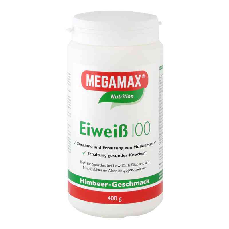 Eiweiss 100 Himbeer Quark Megamax Pulver 400 g von Megamax B.V. PZN 01451207