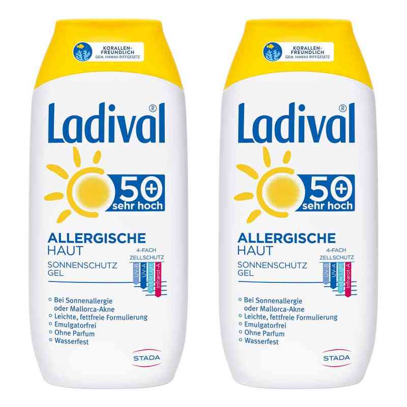 Ladival allergische Haut Sonnenschutz Gel LSF50+ 2x200 ml von STADA Consumer Health Deutschland GmbH PZN 08102773