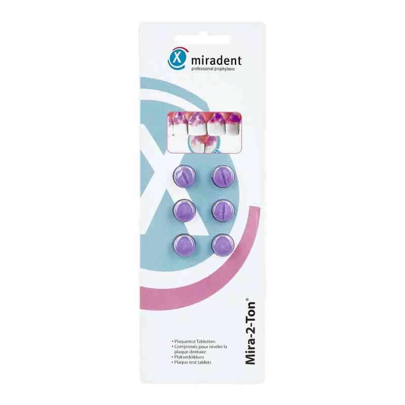 Miradent Plaquetest Tabletten Mira-2-ton 6 stk von Hager Pharma GmbH PZN 02172082