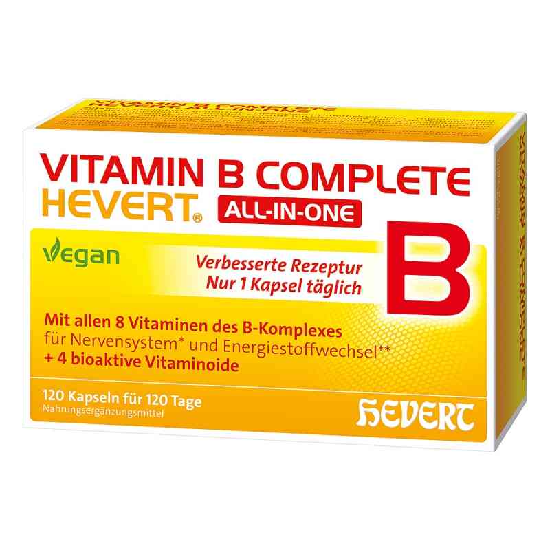 Vitamin B Complete Hevert All-in-one Kapseln 120 stk von Hevert-Arzneimittel GmbH & Co. KG PZN 19214755