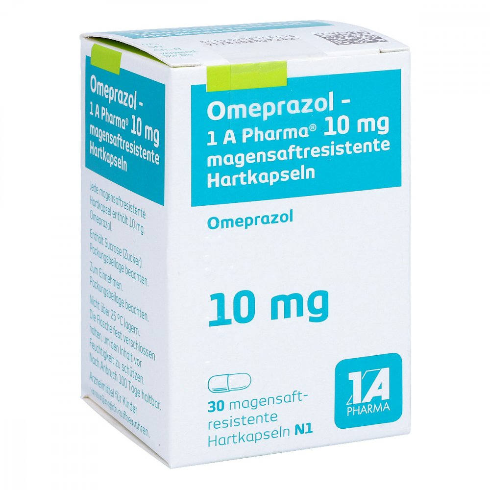 Omeprazol1A Pharma 10mg 30 stk Apotheke.de