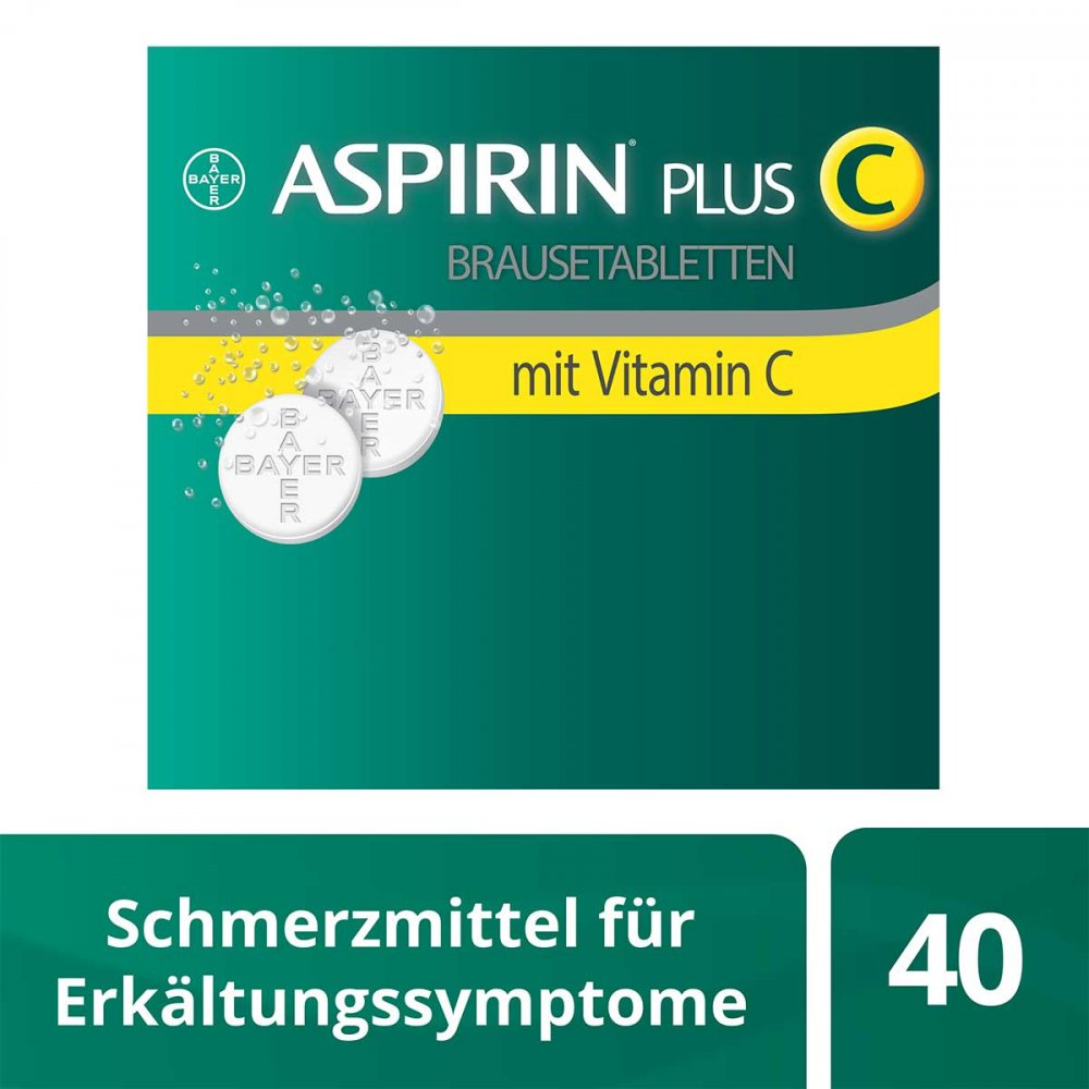 Aspirin plus C Brausetabletten 40 stk Apotheke.de