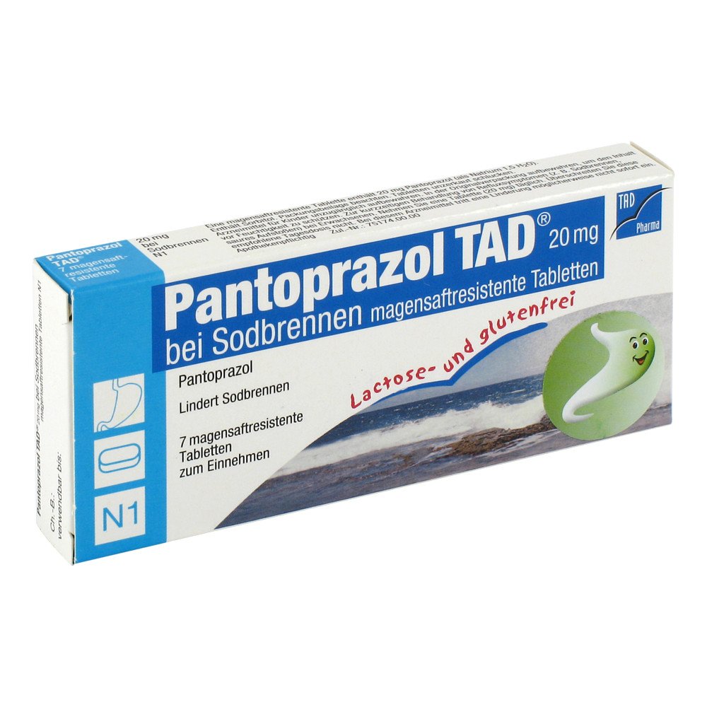 Pantoprazol Tad 20 mg b.Sodbrenn. magensaftresistent Tablette 7 stk