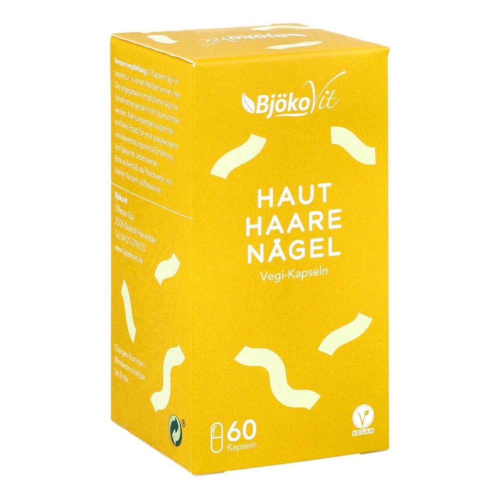 Haut Haare Nägel Vegikapseln 60 stk Apotheke.de