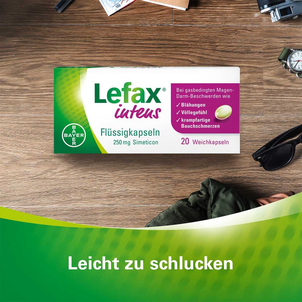 Lefax intens Flüssigkapseln 250 mg Simeticon 20 stk