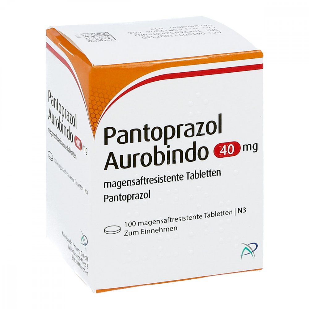 Pantoprazol Aurobindo 40mg 100 stk Apotheke.de
