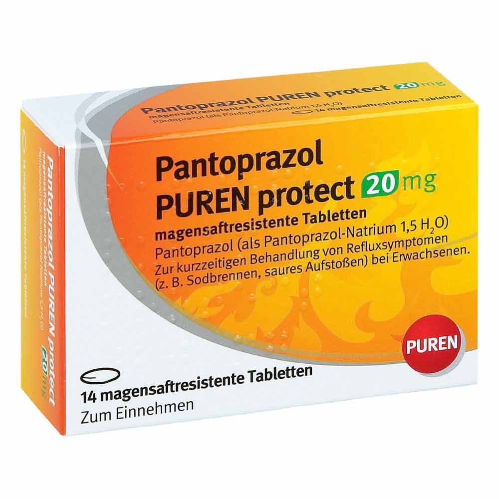 Pantoprazol Puren protect 20 mg magensaftresistent Tabletten 14 stk