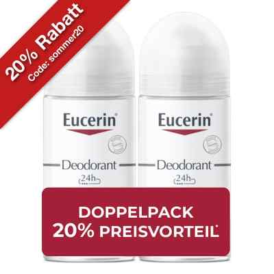 Eucerin Deodorant Roll-on 24h Doppelpack 2X50 ml von Beiersdorf AG Eucerin PZN 19265126