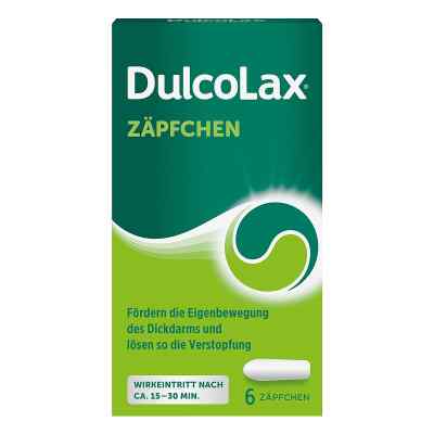 Dulcolax Zäpfchen Abführmittel bei Verstopfung mit Bisacodyl 6 stk von A. Nattermann & Cie GmbH PZN 00308169