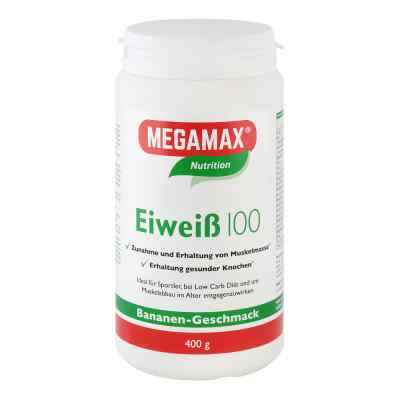 Eiweiss 100 Banane Megamax Pulver 400 g von Megamax B.V. PZN 07378173