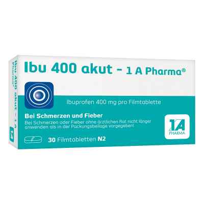 Ibu 400 akut 1 A Pharma® - Das Ibuprofen gegen den Schmerz 30 stk von 1 A Pharma GmbH PZN 07754334
