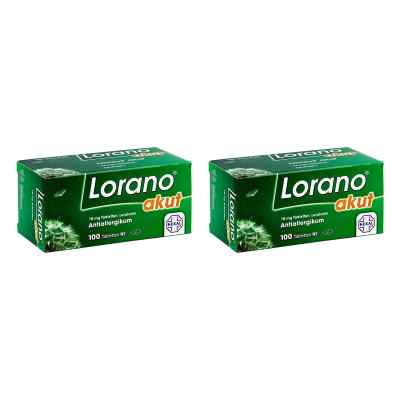 Lorano® akut - Loratadin für Deine Allergiesymptome 2 x100 stk von Hexal AG PZN 08102672