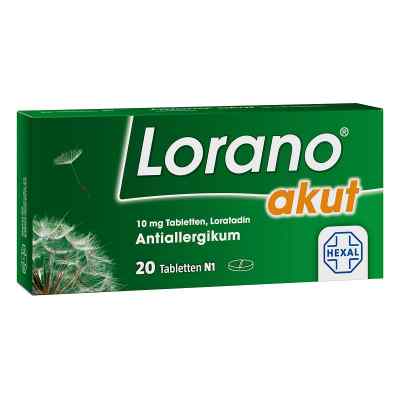 Lorano® akut - Loratadin für Deine Allergiesymptome 20 stk von Hexal AG PZN 07222502