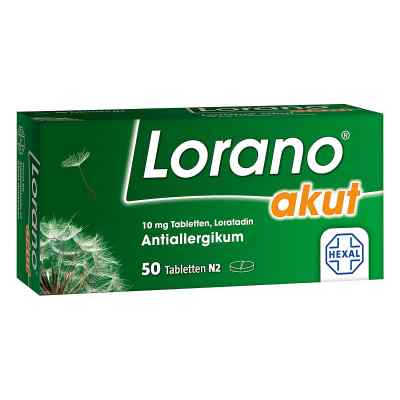 Lorano® akut - Loratadin für Deine Allergiesymptome 50 stk von Hexal AG PZN 07222904