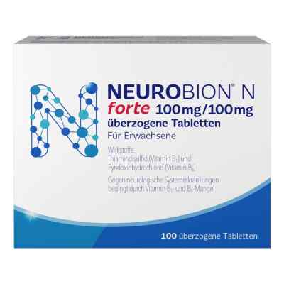 Neurobion N forte überzogene Tabletten 100 stk von WICK Pharma - Zweigniederlassung der Procter & Gam PZN 03962343
