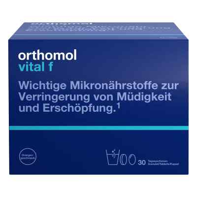 Orthomol Vital f Granulat/Tablette/Kapsel Orange 30er-Packung 1 stk von Orthomol pharmazeutische Vertriebs GmbH PZN 01319643